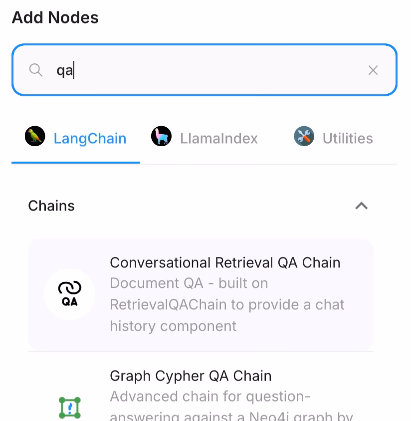 Flowise Rag Add Nodes Search Qa